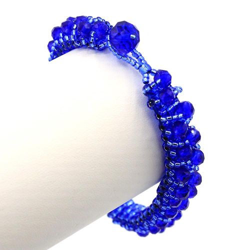 Grace Bracelet Makes 2 royal azure bracelet making kit — DIY set with beads and instructions for creating handmade jewelry