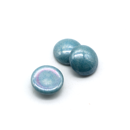 Par Puca Cabochon - 14mm - Opaque Blue Ceramic Look