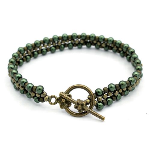 Mia Bracelet Makes 5 forrest bracelet making kit — DIY set with beads and instructions for creating handmade jewelry