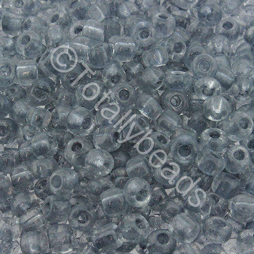 Seed Beads Transparent Grey - Size 6 100g