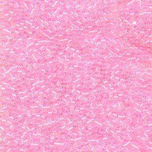 size 11 Miyuki Delica seed beads lined pale pink db055 5g — 5g pack, premium Japanese cylinder beads perfect for bead weaving, embroidery…