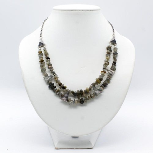 Amara Necklace labradorite necklace making kit — DIY set with beads and instructions for creating handmade jewelry