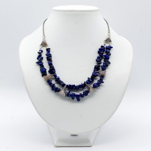Amara Necklace lapis lazuli necklace making kit — DIY set with beads and instructions for creating handmade jewelry