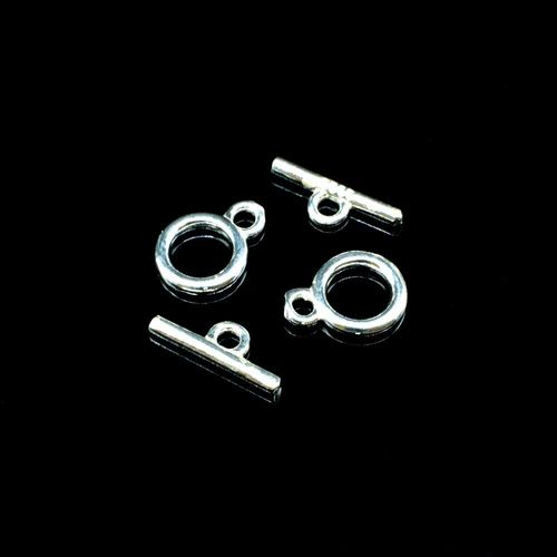 Sterling Silver 6mm Ring Toggle Clasp 1pc for jewellery making