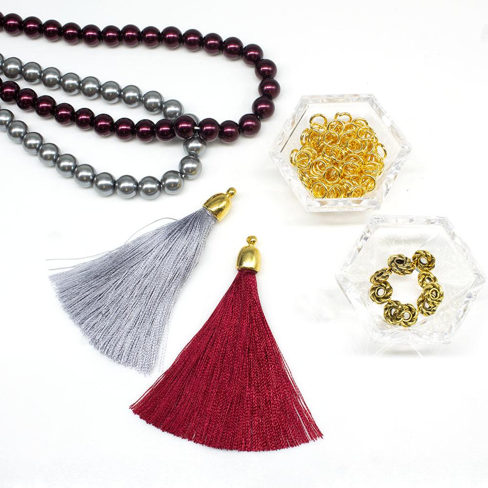 Ella Bracelet gold bracelet making kit — DIY set with beads and instructions for creating handmade jewelry