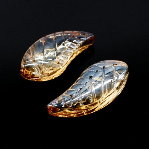 17mm crystal beads dk champagne, pack of 10 — faceted for jewelry making and beadwork