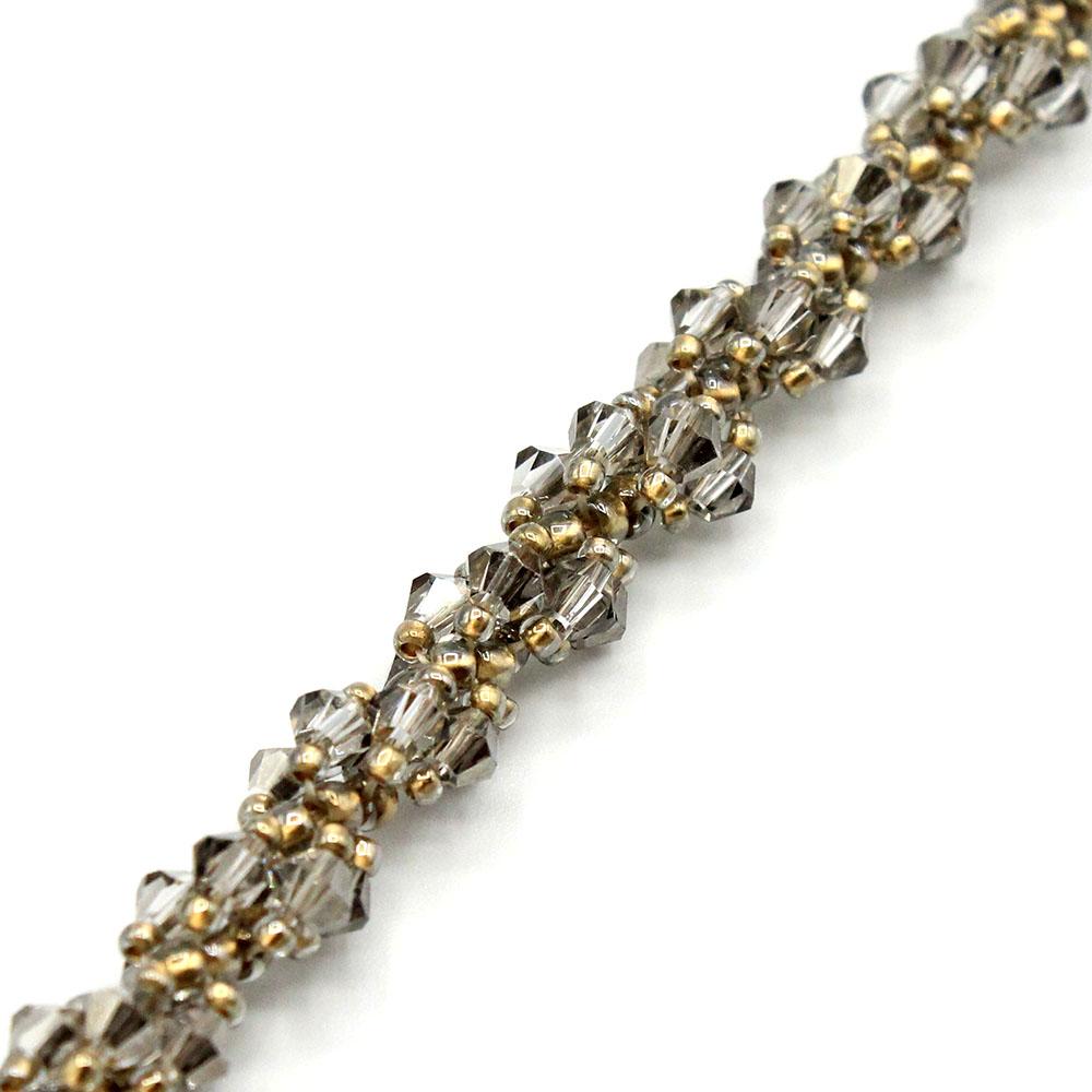 Seraphina Bracelet black diamond bracelet making kit — DIY set with beads and instructions for creating handmade jewelry