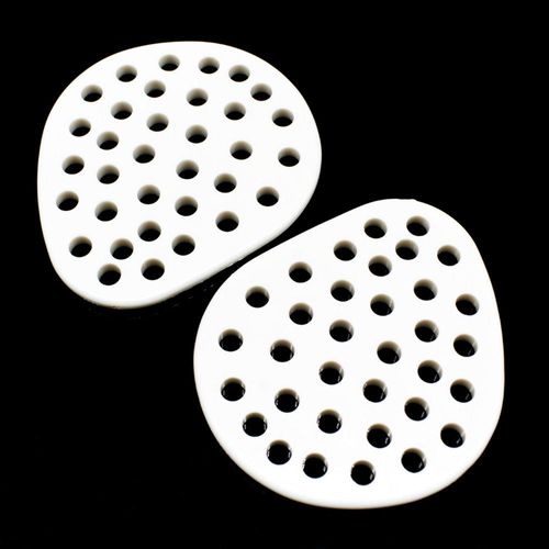 Sieve pendants Drop White 2pcs 56mm for jewellery making