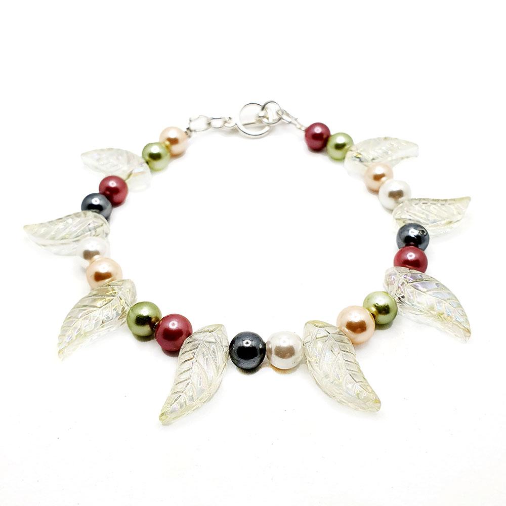 Eden Leaf Bracelet lemon bracelet making kit — DIY set with beads and instructions for creating handmade jewelry