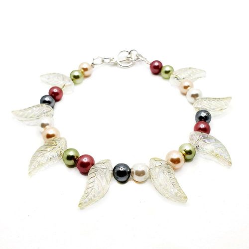 Eden Leaf Bracelet lemon bracelet making kit — DIY set with beads and instructions for creating handmade jewelry