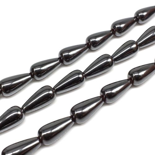 8x16mm hematite beads — for jewelry making, crafting, and beadwork projects