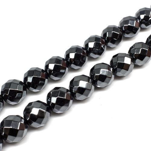 12mm hematite beads — for jewelry making, crafting, and beadwork projects