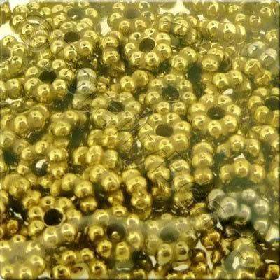 Acrylic Antique Gold Bead - 4mm Flower