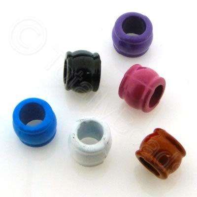 Metal Coloured Metal Beads - 7x6mm - Mixed