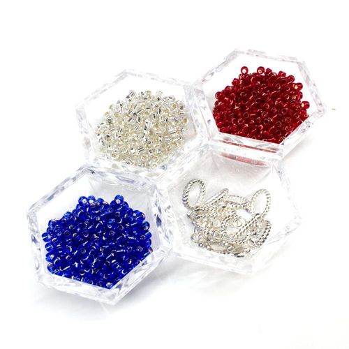 BC 2023 WK 4: 3 Bead Herringbone Crystal Ruby for jewellery making