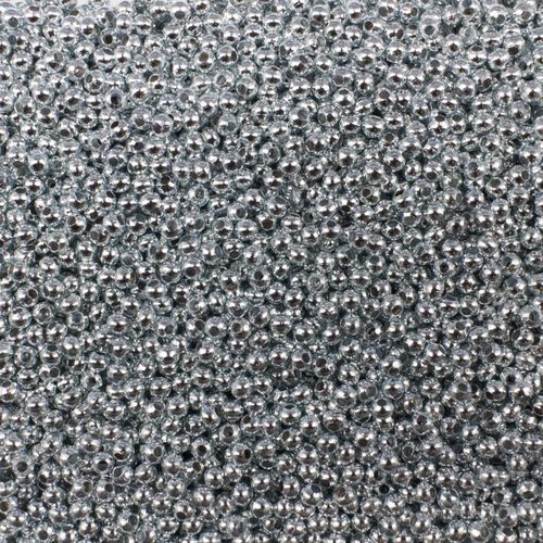 Round Spacer Beads 2mm 300pc Dark Silver Plated for jewellery making