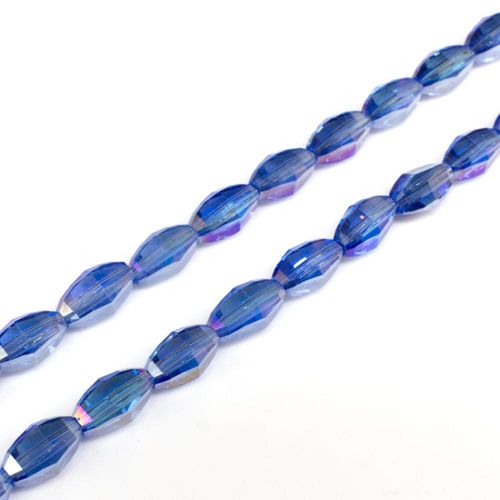 5mm crystal beads blue, pack of 60 — faceted for jewelry making and beadwork