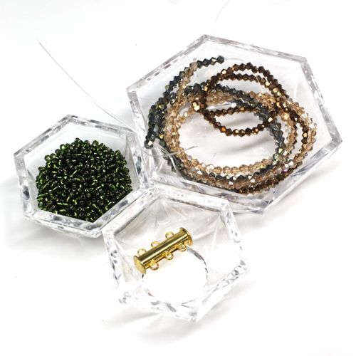 BC 2023 WK 20 : Patchwork Bracelet Olive 3mm for jewellery making