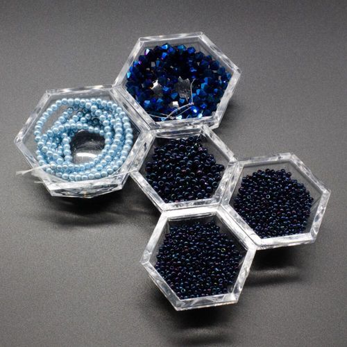 Yasmin Bauble Zoom 25/4 nebula jewelry making kit — DIY set with beads and instructions for creating handmade jewelry