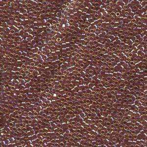size 11 Miyuki Delica seed beads db088 lined topaz ab 5g — 5g pack, premium Japanese cylinder beads perfect for bead weaving, embroidery,…