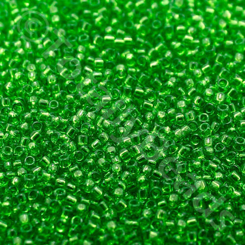 Toho Size 15 Seed Beads 10g - Transparent Peridot