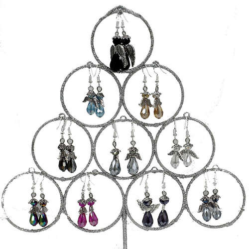 Christmas ANGEL Earrings Bundle makes 10 earring making kit — DIY set with beads and instructions for creating handmade jewelry