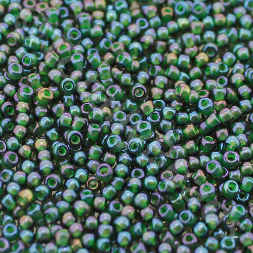 Toho Size 11 Seed Beads 10g - Inside Rainbow Montana Blue