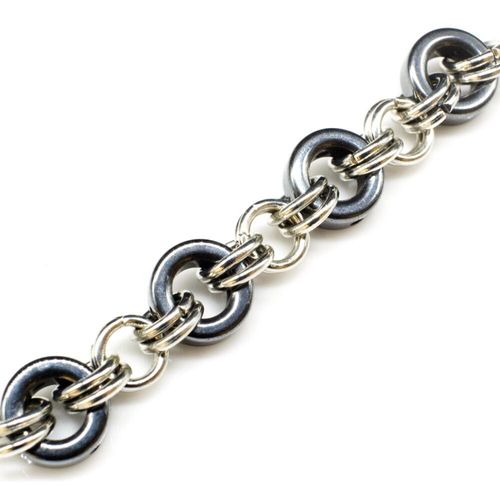 Rihanna Ring Jewellery hematite jewelry making kit — DIY set with beads and instructions for creating handmade jewelry