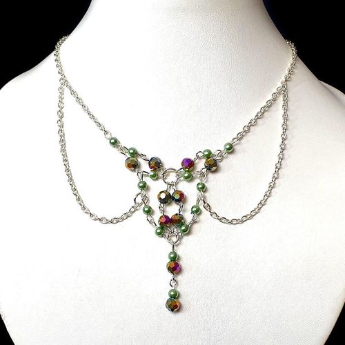 Ophelia Necklace rainbow necklace making kit — DIY set with beads and instructions for creating handmade jewelry