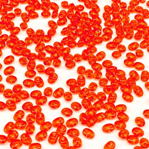 10g Czech glass Rulla beads hyacinth — two-hole beads for jewelry making and bead weaving