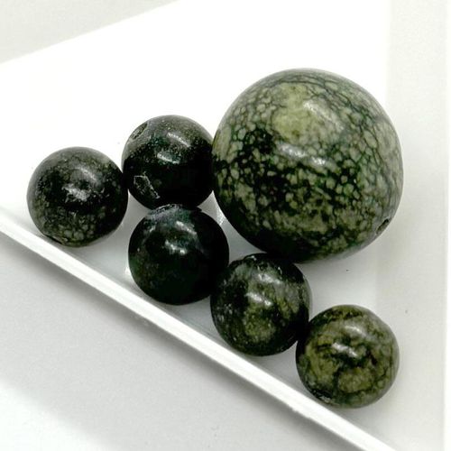 Romanov Gemstone Beads Only serpentine jewelry making kit — DIY set with beads and instructions for creating handmade jewelry