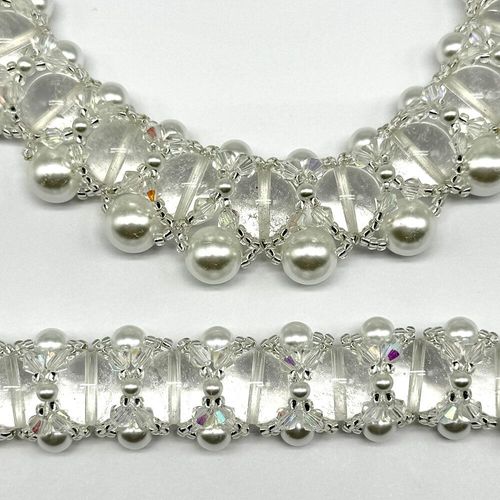 Premium Hugs & Kisses Jewellery Set crystal quartz jewelry making kit — DIY set with beads and instructions for creating handmade jewelry