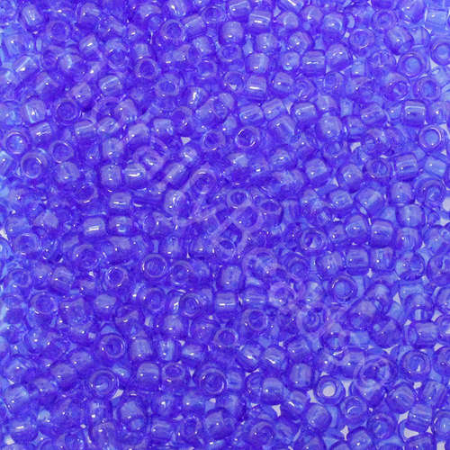Toho Size 8 Seed Beads 10g - Trans Sapphire