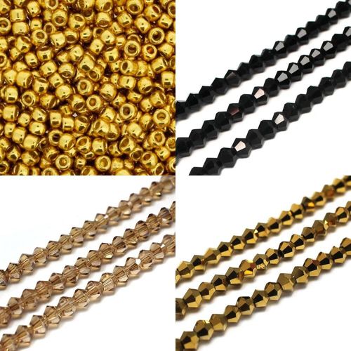 BC WK 29 Double Raw Bracelet Gold 4mm for jewellery making