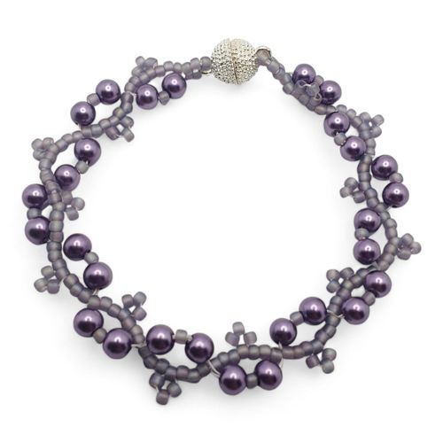 Samira Bracelet Makes 3 wisteria bracelet making kit — DIY set with beads and instructions for creating handmade jewelry