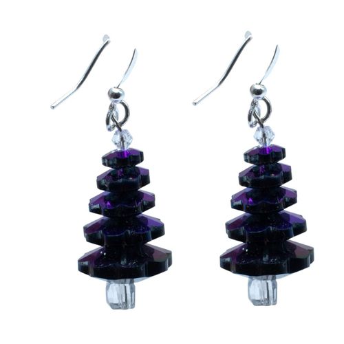 Margarita Christmas Tree Earrings Kit V2 charcoal rainbow earring making kit — DIY set with beads and instructions for creating handmade…