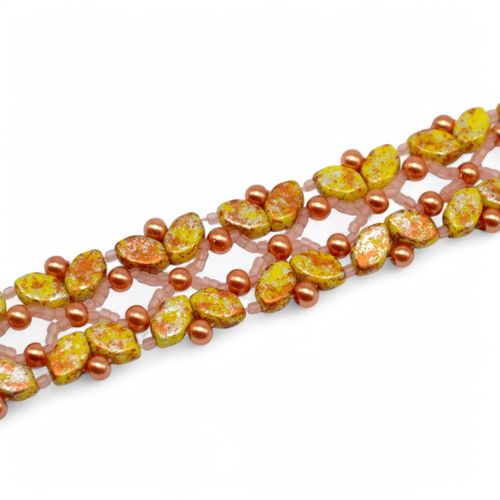 Par Puca Precieux Bracelet Golden Yellow 3mm 2pcs for jewellery making