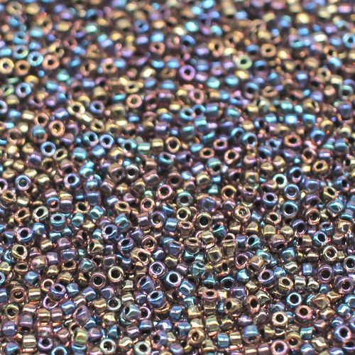 Toho Size 15 Seed Beads 10g Inside Amethyst Jet 3mm for jewellery making