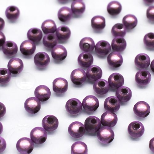 5mm Miracle acrylic round beads 5mm 80pcs round lilac — pack of 80, reflective 3D-effect beads ideal for jewelry making, crafts, and deco…