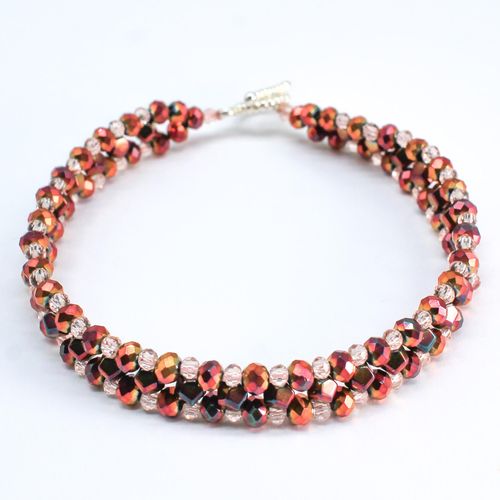 Hematite Nugget Bracelet Makes 3 mermaid pink bracelet making kit — DIY set with beads and instructions for creating handmade jewelry