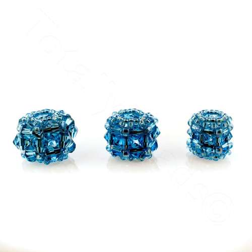 Erudite Crystal Bicone Bead Pack aqua jewelry making kit — DIY set with beads and instructions for creating handmade jewelry