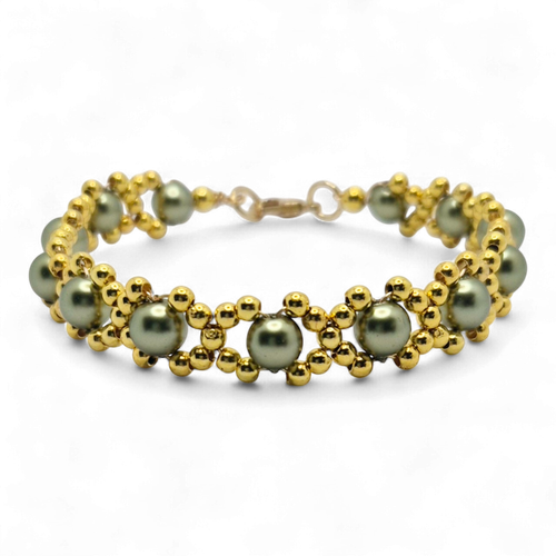 Noughts & Crosses Bracelets Makes 4 Olive for jewellery making