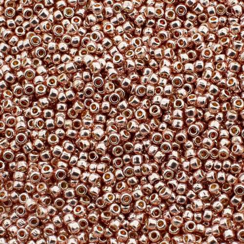 Toho Size 15 Seed Beads 10g - Galvanised Sweet Blush
