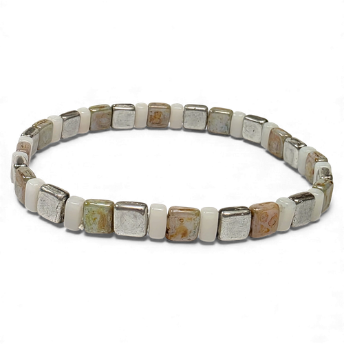 Tina Tile Bracelets x2 Alabastar for jewellery making