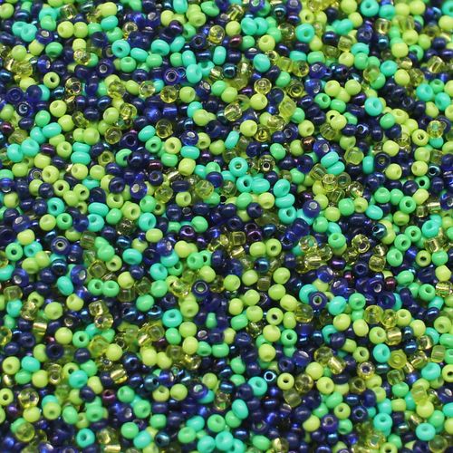 FGB Seed Bead Mix Size 12 50g Magic Forrest 6mm for jewellery making