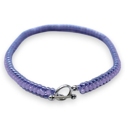 Alyssa Microcrystal Bracelet Kit Makes 3 Pastel Purple for jewellery making