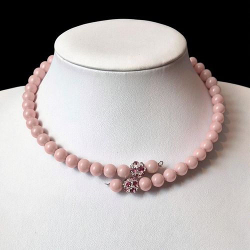 Shona Wrap Necklace Light Pink for jewellery making