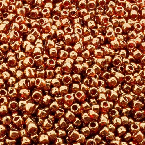 Toho Size 8 Seed Beads 10g Gold Lus African Sunset 2mm for jewellery making
