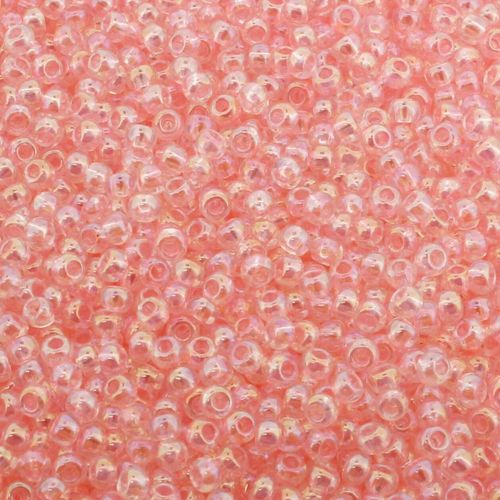 Toho Size 11 Seed Beads 10g Dyed Rainbow Ballerina Pink 6mm for jewellery making