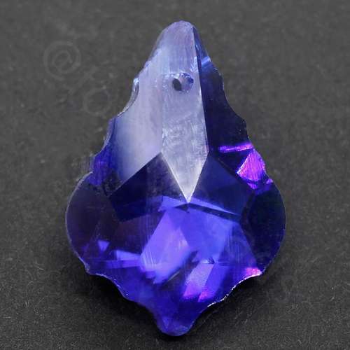 22mm crystal beads dark blue — faceted for jewelry making and beadwork